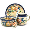 Polish Pottery 4-pc. Little Ones Set - Happy Garden