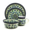 Polish Pottery 4-pc. Place Setting With Standard Bowl - Sweet Violet