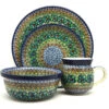 Polish Pottery 4-pc. Place Setting With Standard Bowl - Unikat Signature - U151