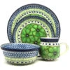 Polish Pottery 4-pc. Place Setting With Standard Bowl - Unikat Signature - U408A