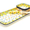 Polish Pottery Appetizer Serving Set - Buttercup