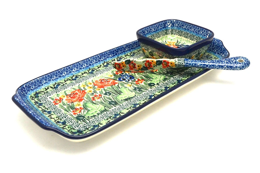 Polish Pottery Appetizer Serving Set - Unikat Signature - U4400