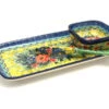 Polish Pottery Appetizer Serving Set - Unikat Signature - U4610