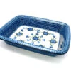 Polish Pottery Baker - Lasagna - Blue Poppy