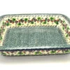 Polish Pottery Baker - Lasagna - Burgundy Berry Green