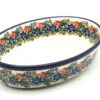 Polish Pottery Baker - Oval - Medium - Garden Party