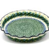 Polish Pottery Baker - Pie Dish - Fluted - Ivy Trail