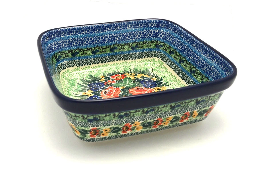 Polish Pottery Baker - Square - Unikat Signature - U4400 1 Polish Pottery Baker - Square - Unikat Signature - U4400