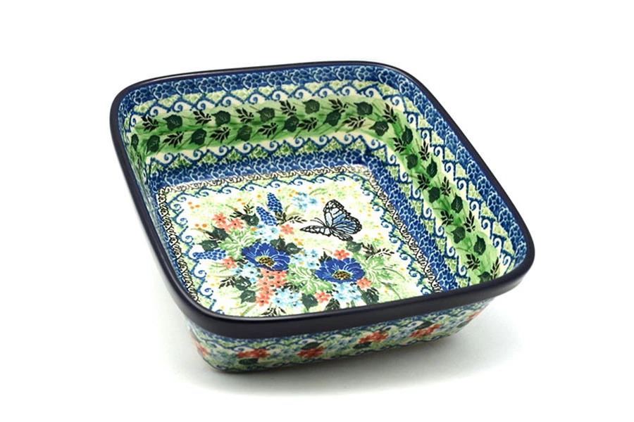 Polish Pottery Baker - Square - Unikat Signature - U4600 1 Polish Pottery Baker - Square - Unikat Signature - U4600