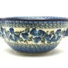 Polish Pottery Batter Bowl - 1 Quart - Winter Viola