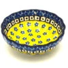 Polish Pottery Bowl - Shallow Scalloped - Small - Sunburst