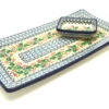 Polish Pottery Bread Dipping Set - Holly Berry