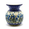 Polish Pottery Bubble Vase - Blue Bells