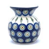 Polish Pottery Bubble Vase - Peacock