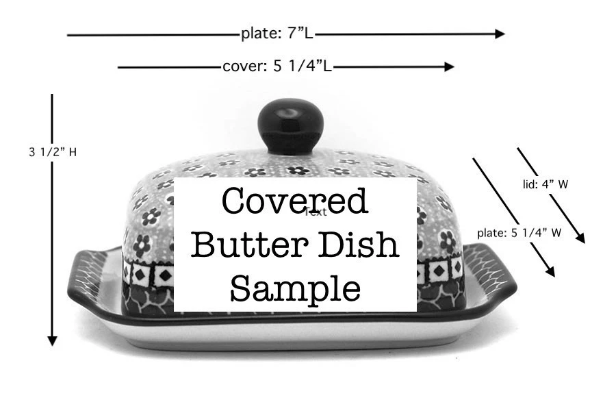 Polish Pottery Butter Dish - Unikat Signature - U4400 3 Polish Pottery Butter Dish - Unikat Signature - U4400 - Image 3