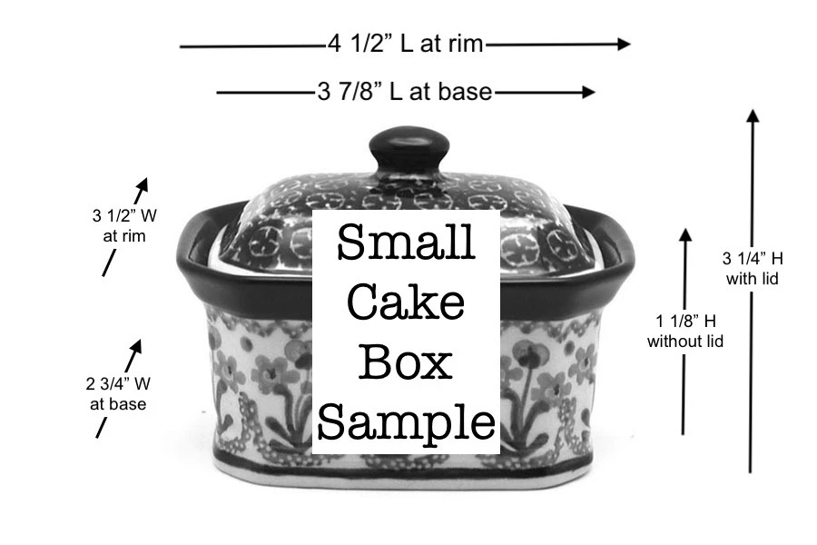 Polish Pottery Cake Box - Small - Autumn - Image 2