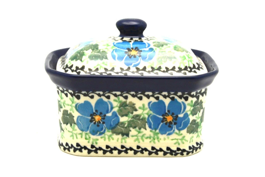 Polish Pottery Cake Box - Small - Morning Glory