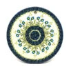 Polish Pottery Cheese Board - 7 1/4" - Blue Spring Daisy