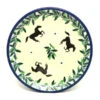 Polish Pottery Coaster - Dark Horse
