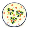 Polish Pottery Coaster - Mistletoe