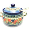 Polish Pottery Covered Tureen And Ladle Set - Unikat Signature - U4400