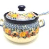 Polish Pottery Covered Tureen And Ladle Set - Unikat Signature - U4741