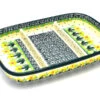 Polish Pottery Dish - Divided Rectangular - Daffodil