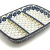 Polish Pottery Dish - Divided Rectangular - Primrose