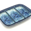 Polish Pottery Dish - Divided Rectangular - Unikat Signature U3639