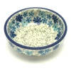 Polish Pottery Dish - Round Food Prep - Sea Blossom