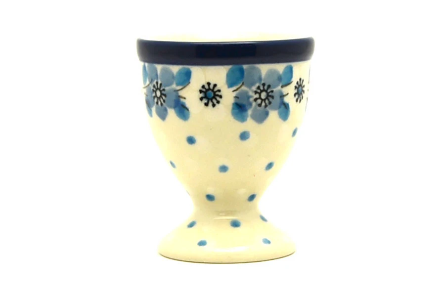 Polish Pottery Egg Cup - Early Frost