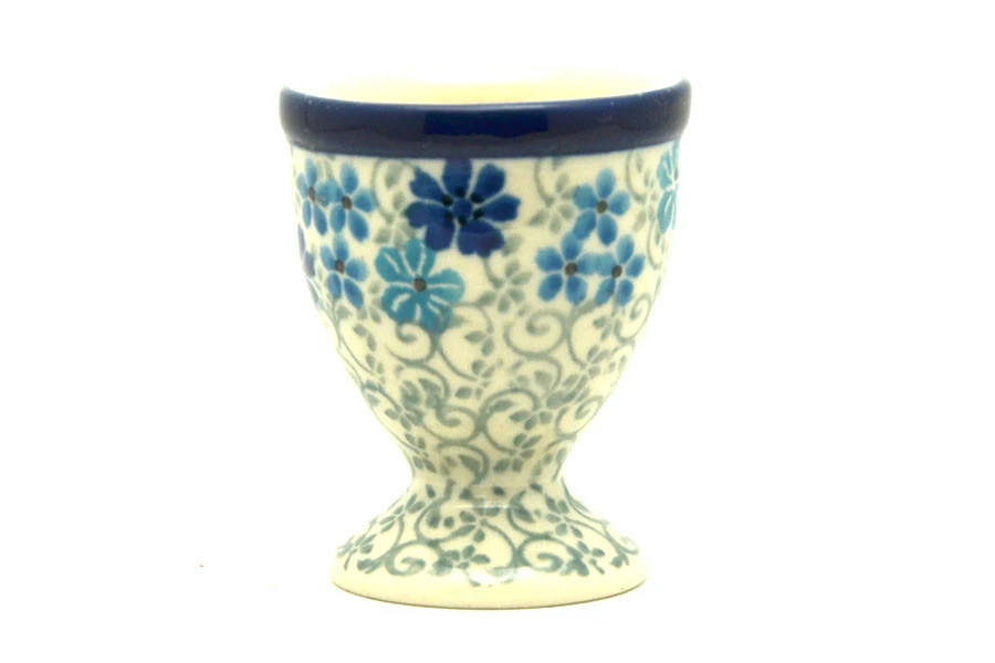 Polish Pottery Egg Cup - Sea Blossom