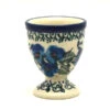 Polish Pottery Egg Cup - Winter Viola