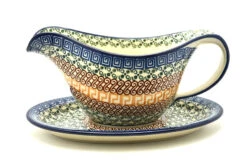 Polish Pottery Gravy Boat - Autumn