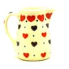 Polish Pottery Miniature Pitcher - Love Struck