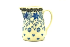 Polish Pottery Miniature Pitcher - Silver Lace