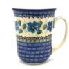 Polish Pottery Mug - 16 Oz. Bistro - Morning Glory