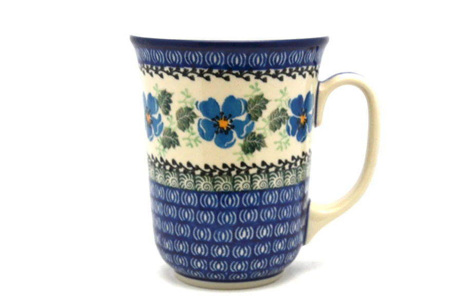 Polish Pottery Mug - 16 Oz. Bistro - Morning Glory