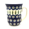 Polish Pottery Mug - 16 Oz. Bistro - Peacock