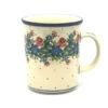 Polish Pottery Mug - Big Straight Sided - Garden Party