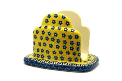 Polish Pottery Napkin Holder - Sunburst