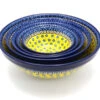 Polish Pottery Nesting Bowl Set - Sunburst