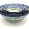 Polish Pottery Nesting Bowl Set - Unikat Signature - U4572