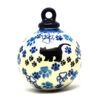 Polish Pottery Ornament - Ball - Boo Boo Kitty