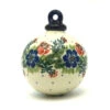 Polish Pottery Ornament - Ball - Garden Party