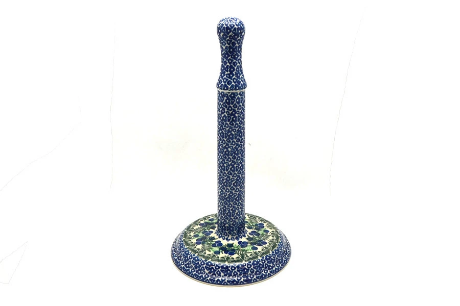 Polish Pottery Paper Towel Holder - Huckleberry