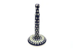 Polish Pottery Paper Towel Holder - Peacock