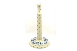 Polish Pottery Paper Towel Holder - White Poppy