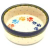 Polish Pottery Pet Dish - 10 Oz. - Paw Prints
