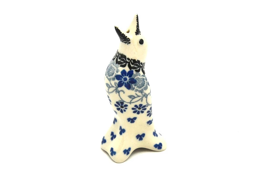Polish Pottery Pie Bird - Silver Lace 1 Polish Pottery Pie Bird - Silver Lace
